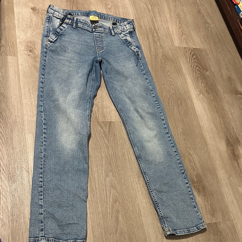 Classic Slim Fit Men's Jeans in Light Blue